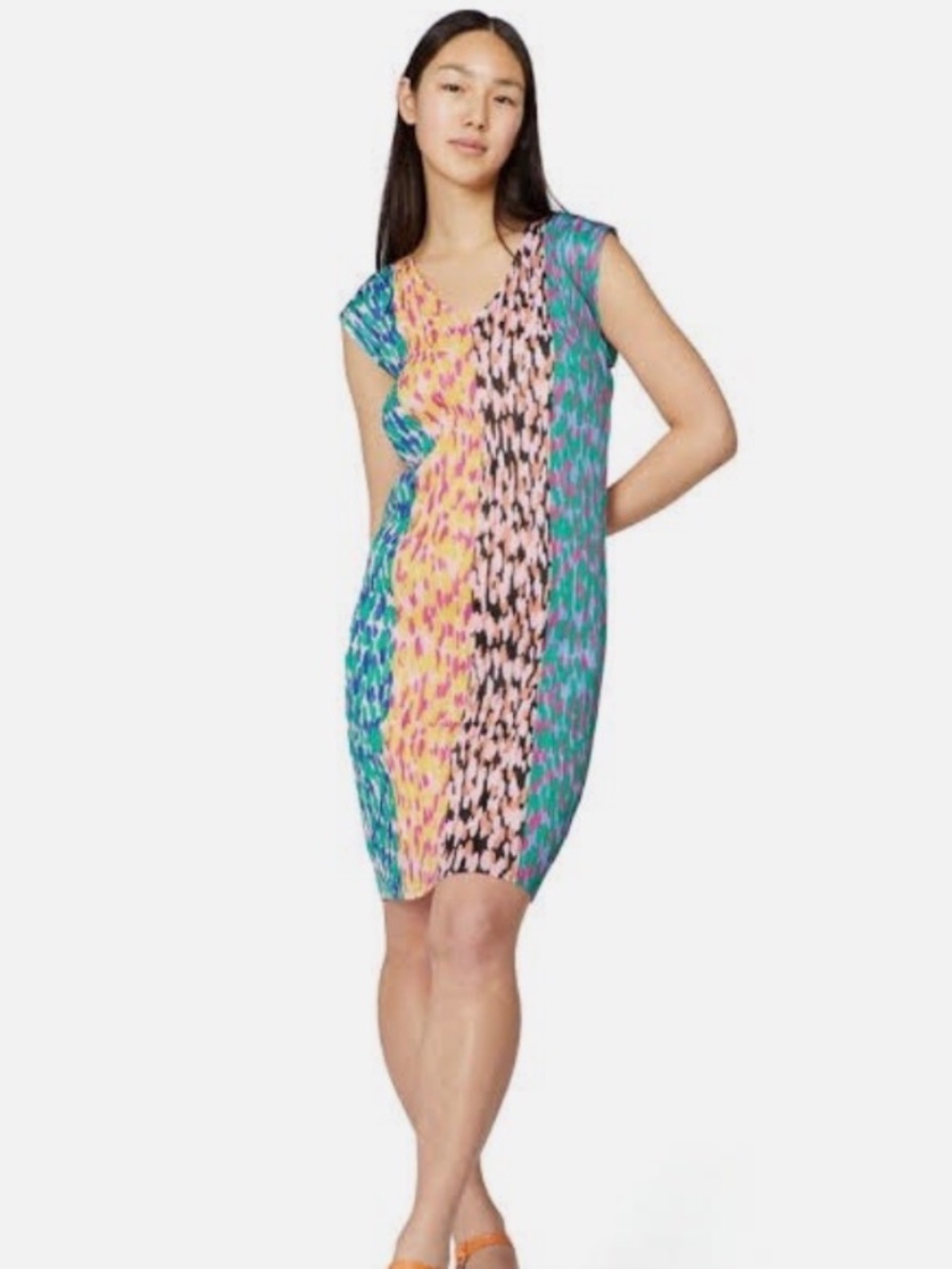 Gorman Lemondrop Pleat Midi Dress 10 Women’s NWT